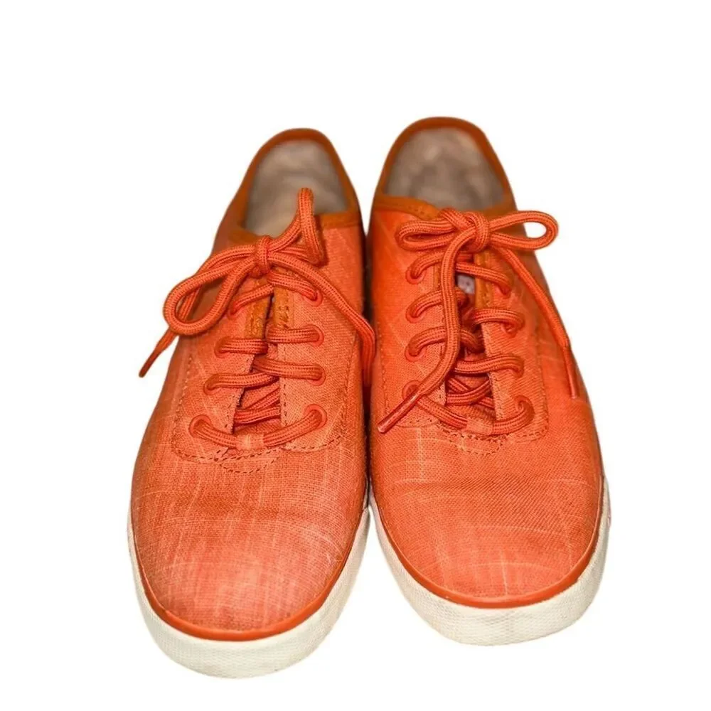 UGG Women's Hally Orange Canvas Sneaker Size 6.5